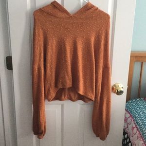 Pumpkin Cropped Sweater